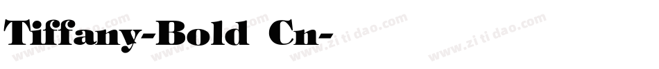 Tiffany-Bold Cn字体转换